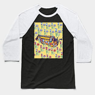 Hurdy-Gurdy with Tulips Baseball T-Shirt